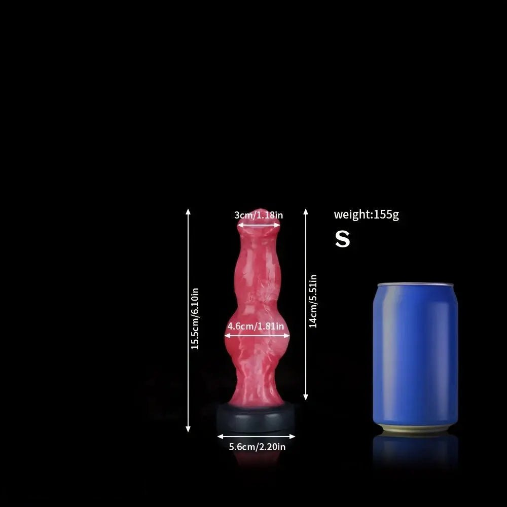 Knotted silicone animal dildo, photo 6
