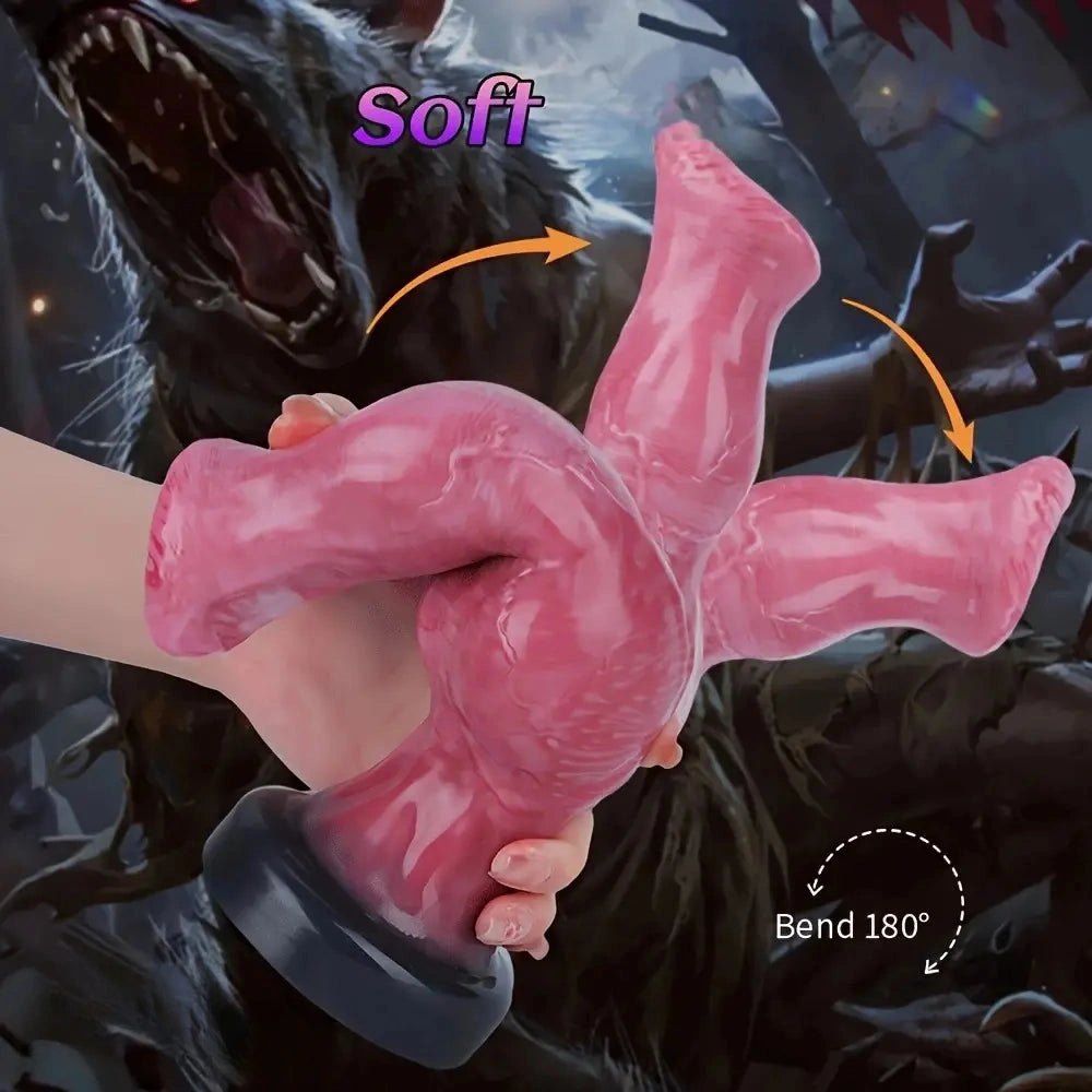 Knotted silicone animal dildo, photo 7