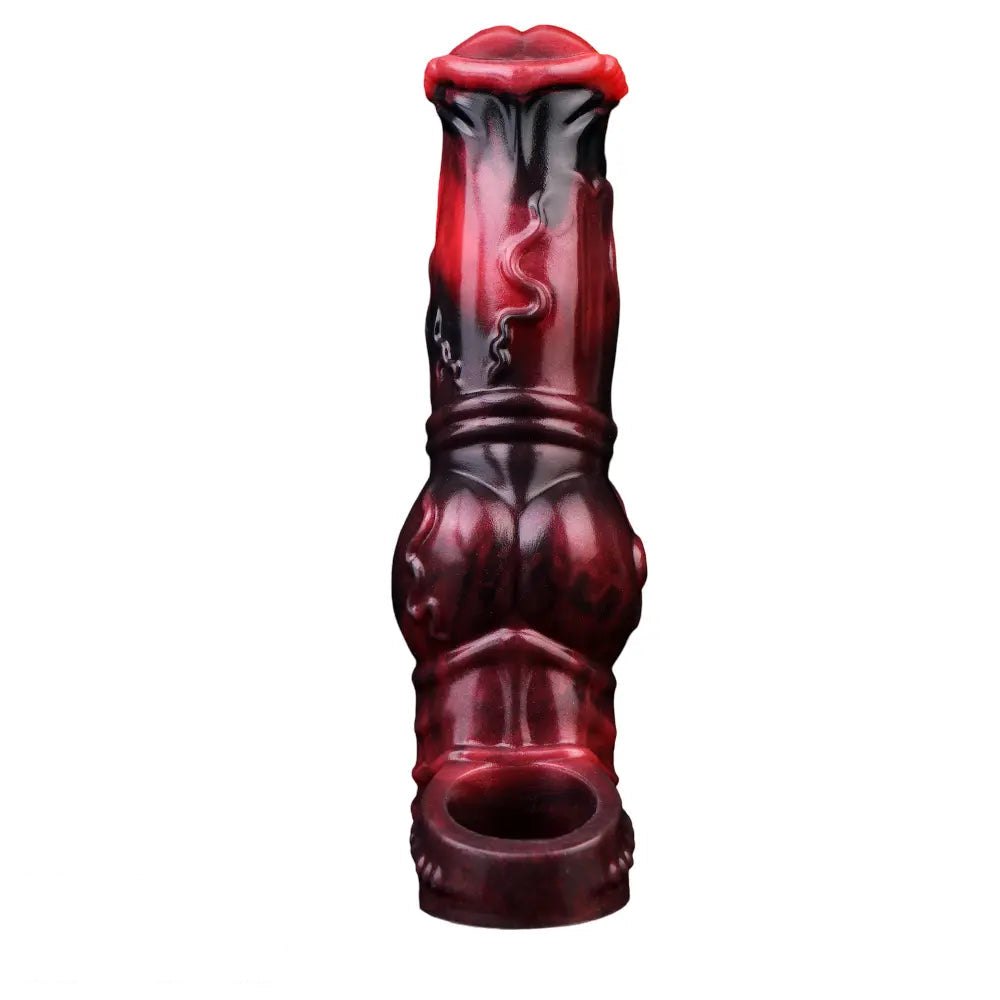 Red and black knotted tentacle sleeve, photo 1