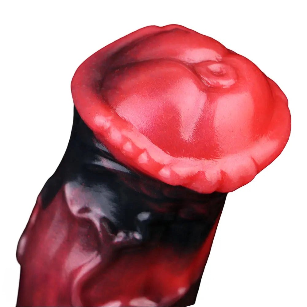 Red and black knotted tentacle sleeve, photo 13