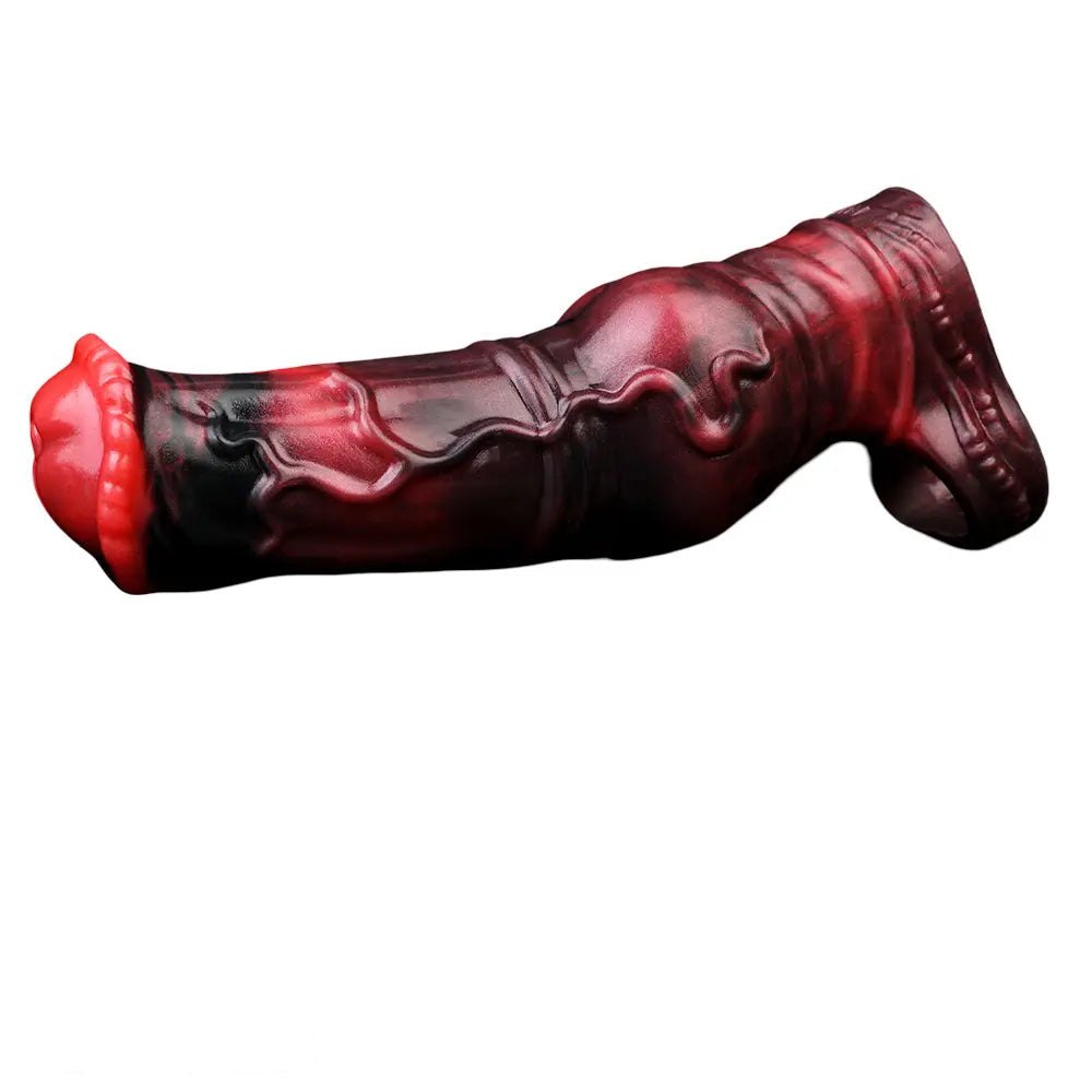 Red and black knotted tentacle sleeve, photo 14