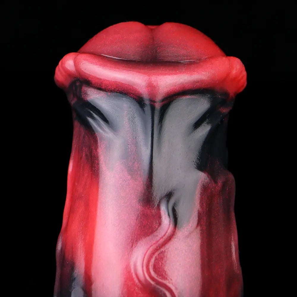 Red and black knotted tentacle sleeve, photo 7
