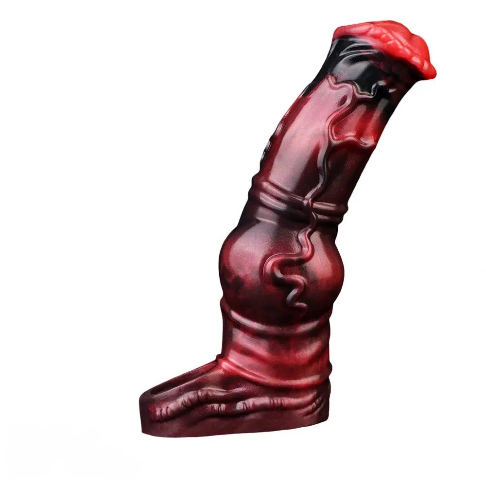 Red and black knotted tentacle sleeve, photo 8