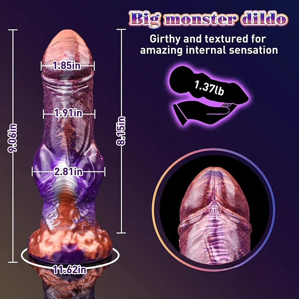 #2 knotted wolf fantasy silicone dildo