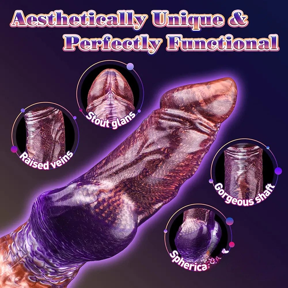 Knotted wolf fantasy silicone dildo, photo 4