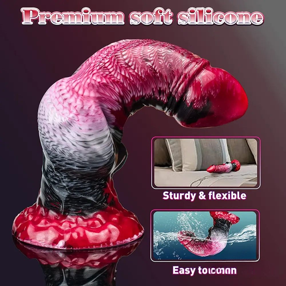 Knotted wolf fantasy silicone dildo, photo 5