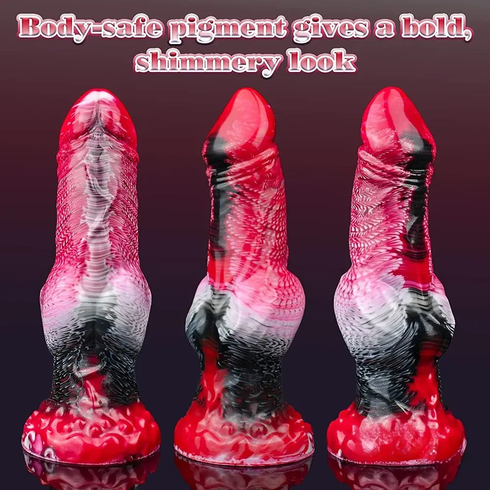 Knotted wolf fantasy silicone dildo, photo 6