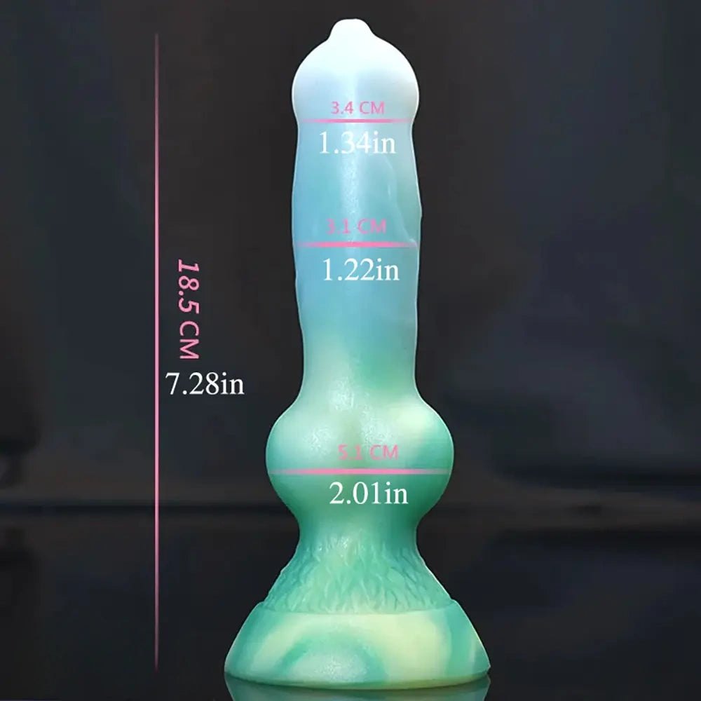 Animal knot silicone dildo, photo 5