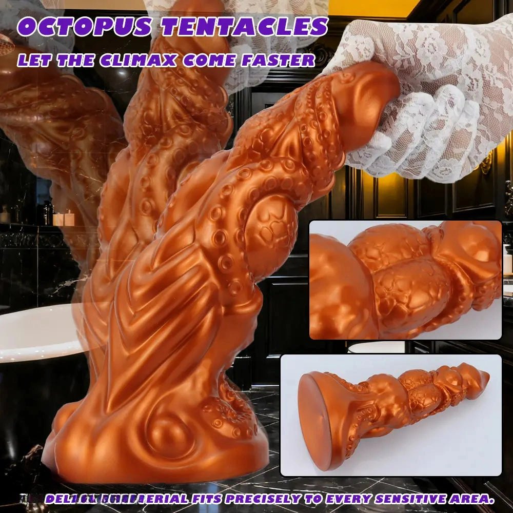 Tentacle fantasy silicone dildo, photo 4