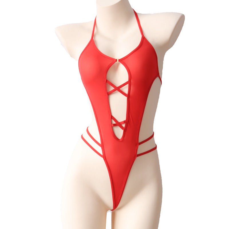 Lace ice silk cutout bodysuit lingerie, photo 5