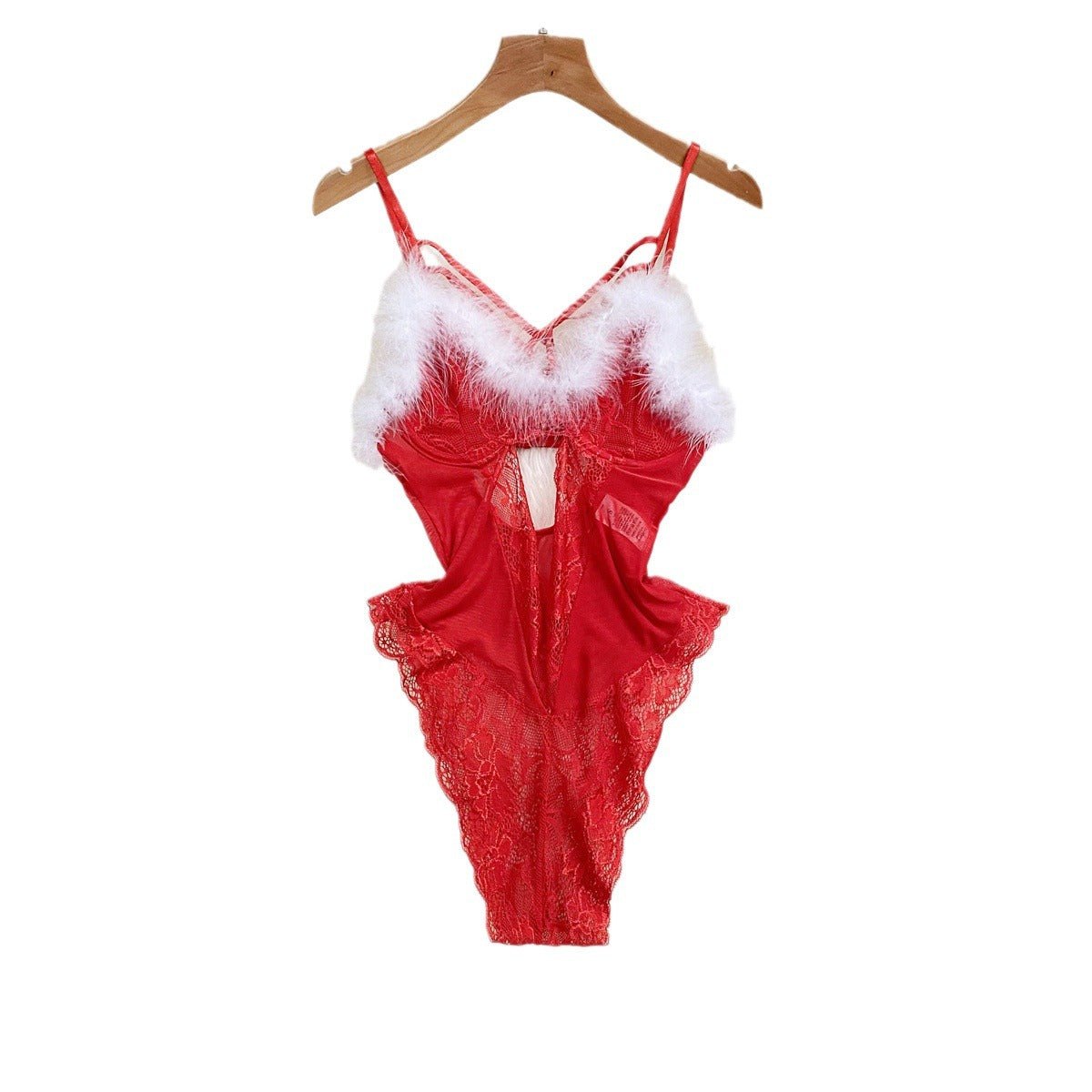 Lace mesh jumpsuit steel ring lingerie, photo 5