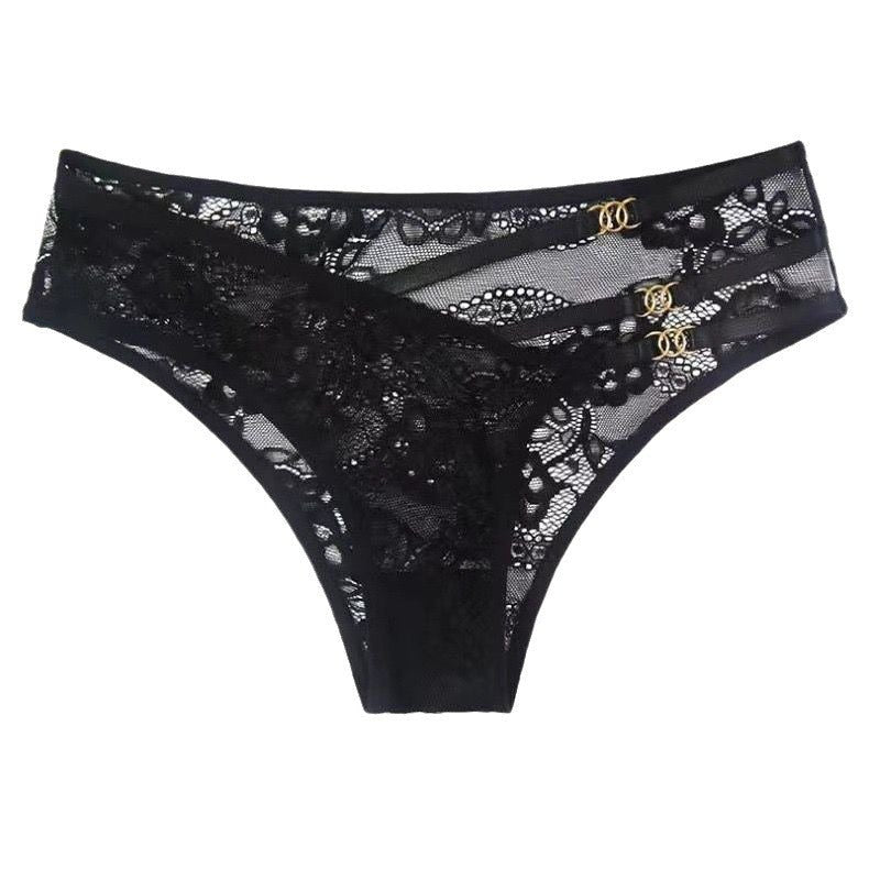 Lace mesh low waist thong, photo 5