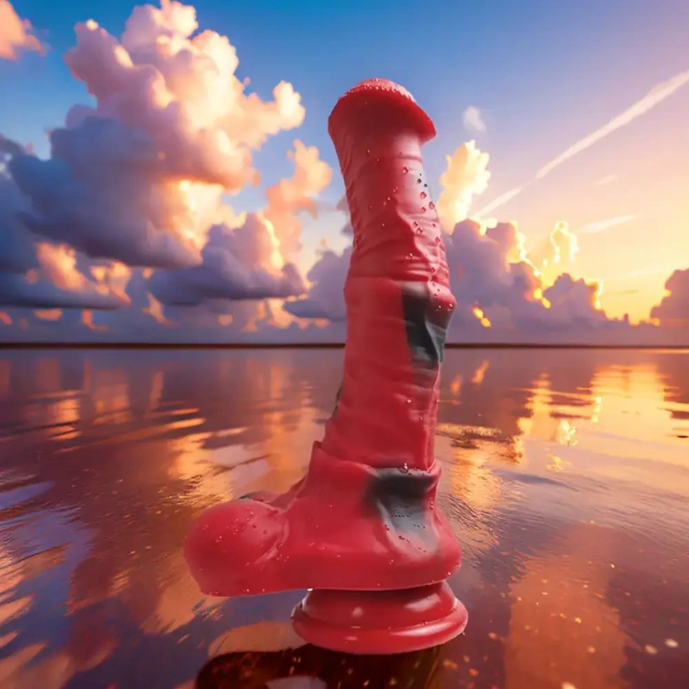 Knotted horse-style silicone anal dildo, photo 2