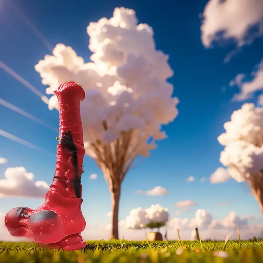 Knotted horse-style silicone anal dildo, photo 5
