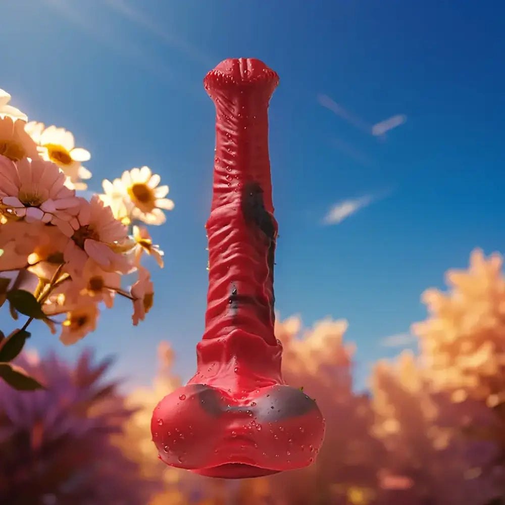 Knotted horse-style silicone anal dildo, photo 6