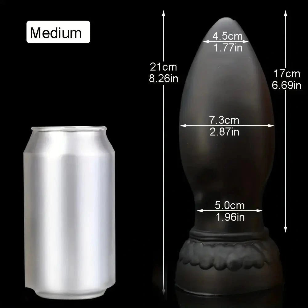Black bullet anal plug