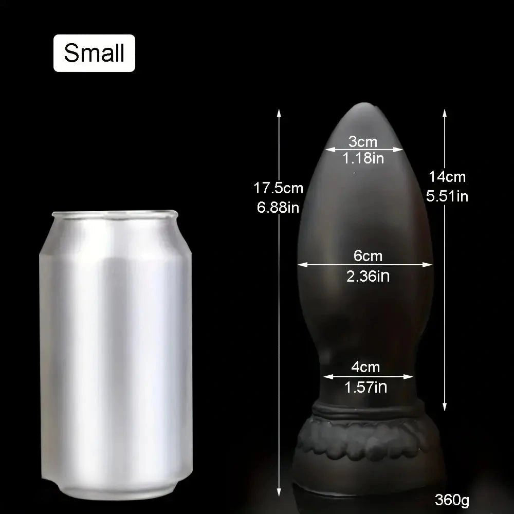Black bullet anal plug
