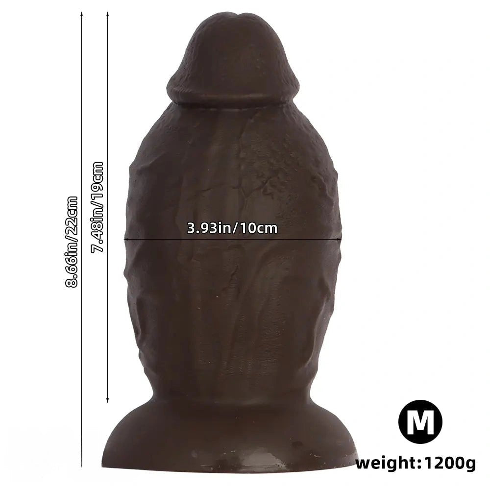 Coffee large silicone anal plug, photo 11
