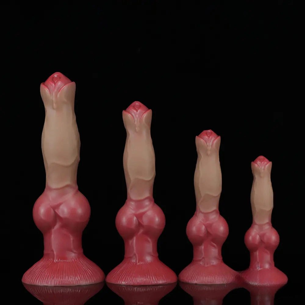 Dog-style knotted animal dildo, photo 2