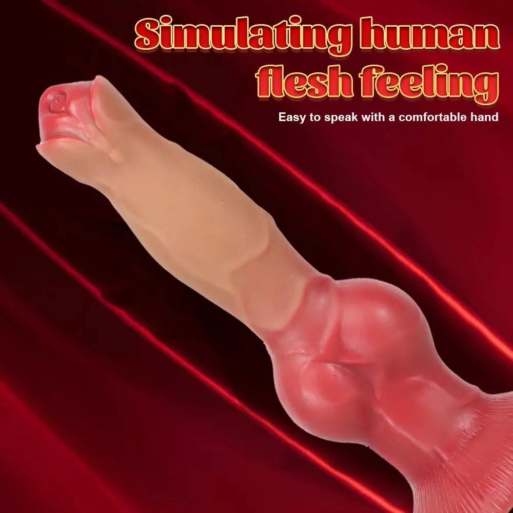 Dog-style knotted animal dildo, photo 3