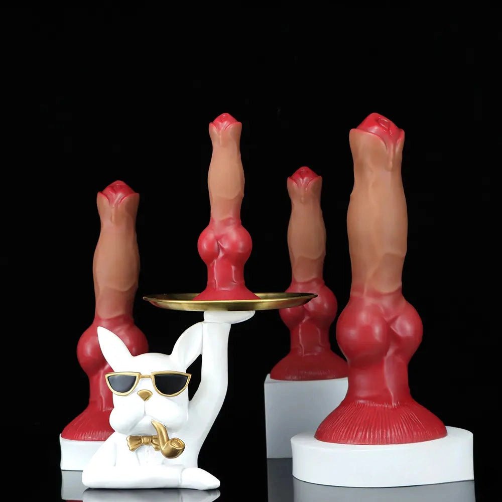 Dog-style knotted animal dildo, photo 7