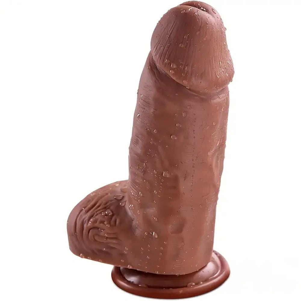 Flesh large silicone dildo, photo 1