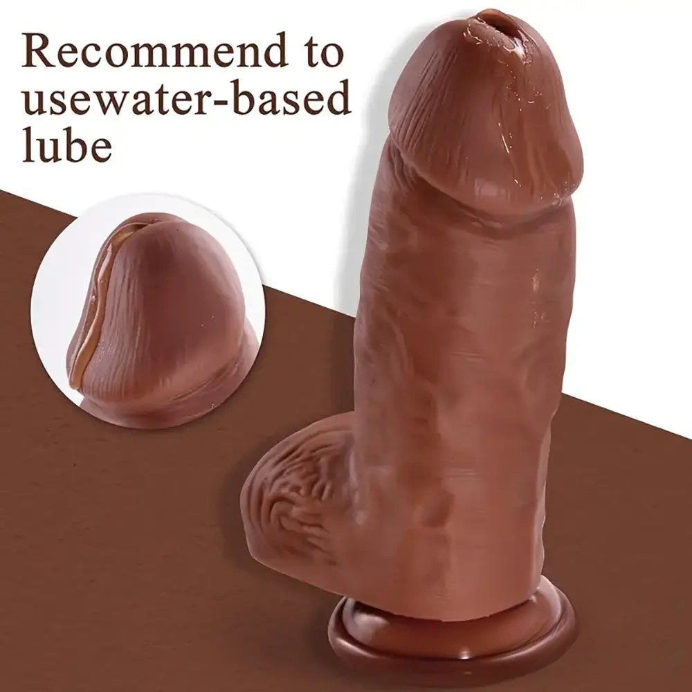 Flesh large silicone dildo, photo 2