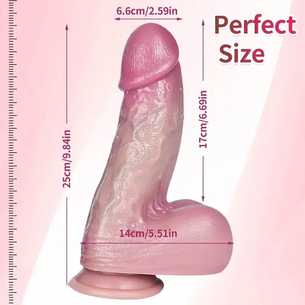 Flesh large realistic dildo, photo 5