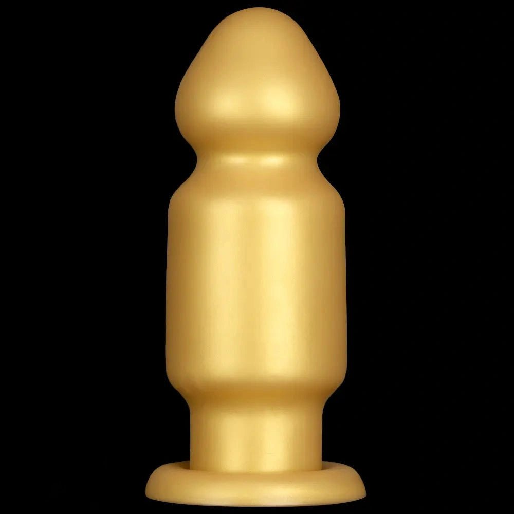 Gold silicone bulb anal plug, photo 13
