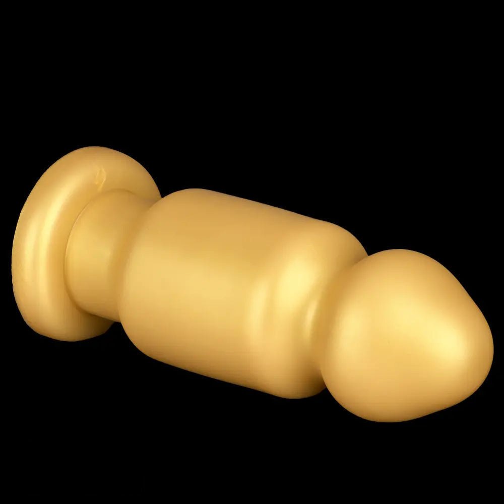Gold silicone bulb anal plug, photo 14