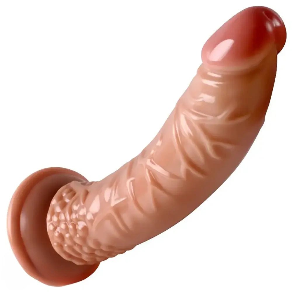 Flesh realistic pvc dildo with suction cup base, photo 1