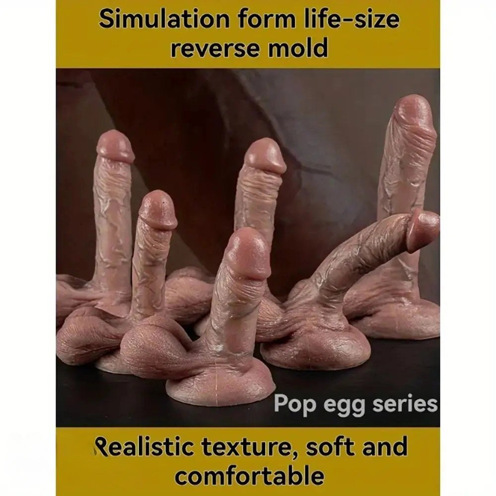 Flesh tone large realistic silicone dildo, photo 1