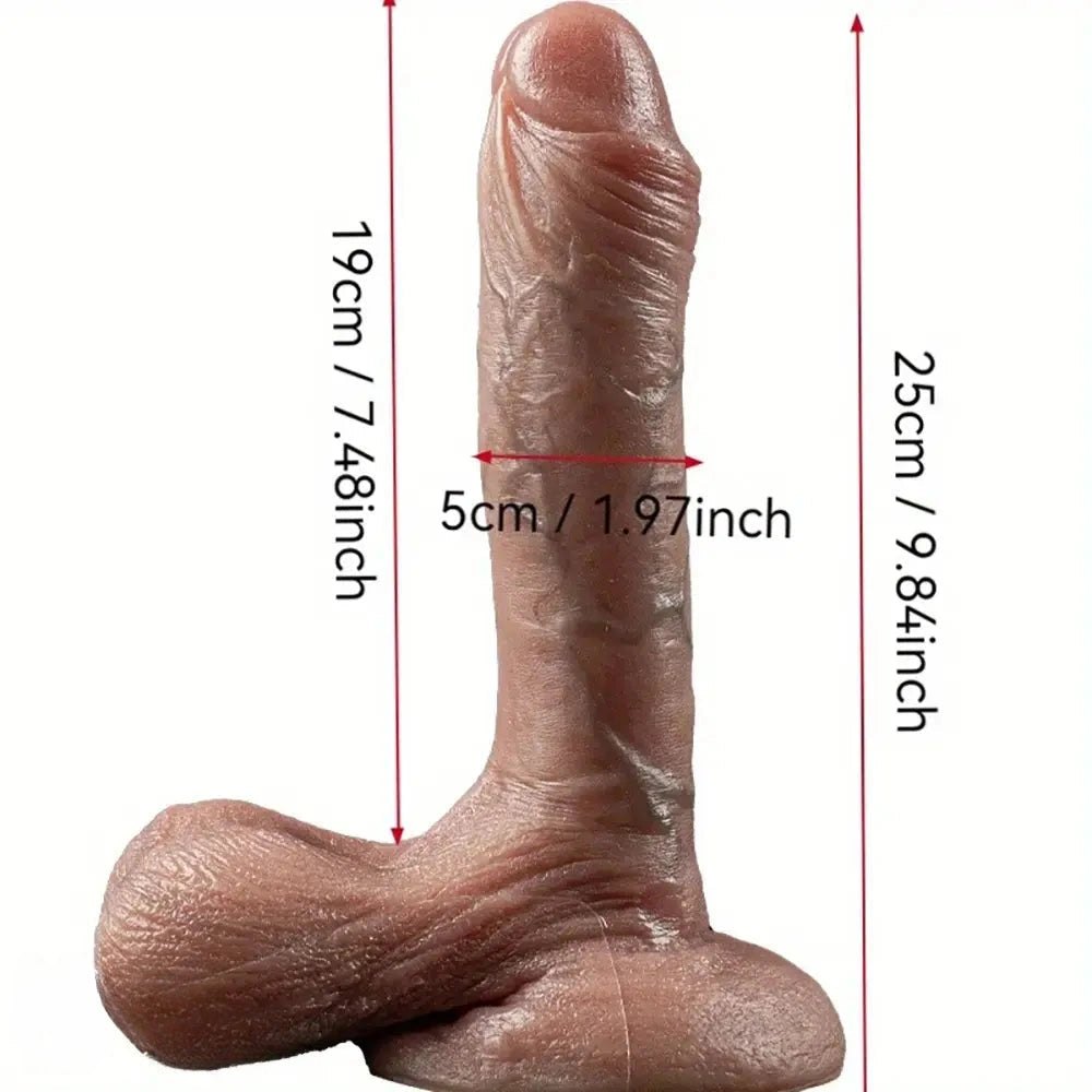 Flesh tone large realistic silicone dildo, photo 2