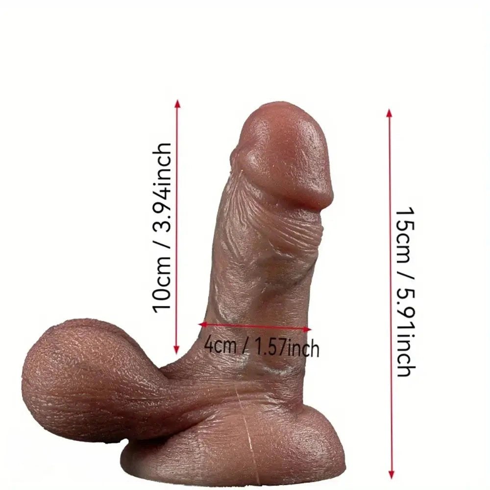 Flesh tone large realistic silicone dildo, photo 4