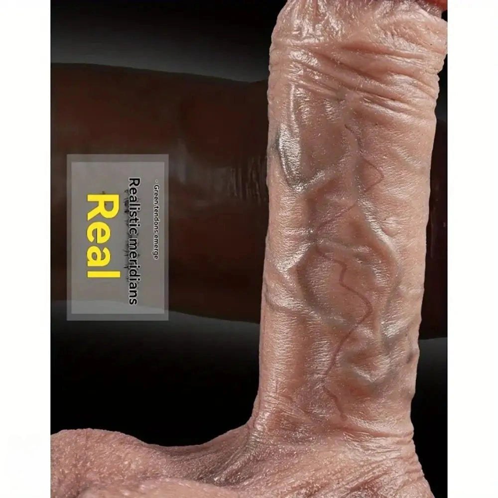 Flesh tone large realistic silicone dildo, photo 5