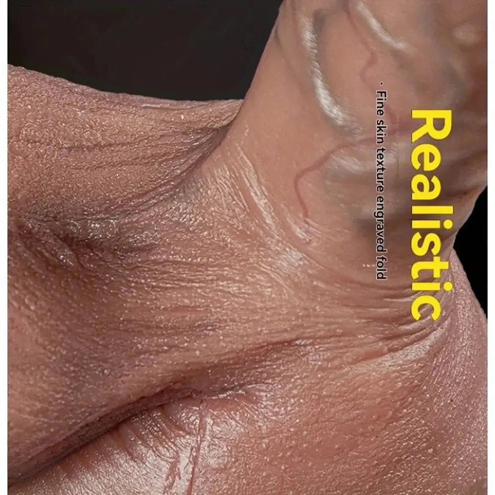 Flesh tone large realistic silicone dildo, photo 6