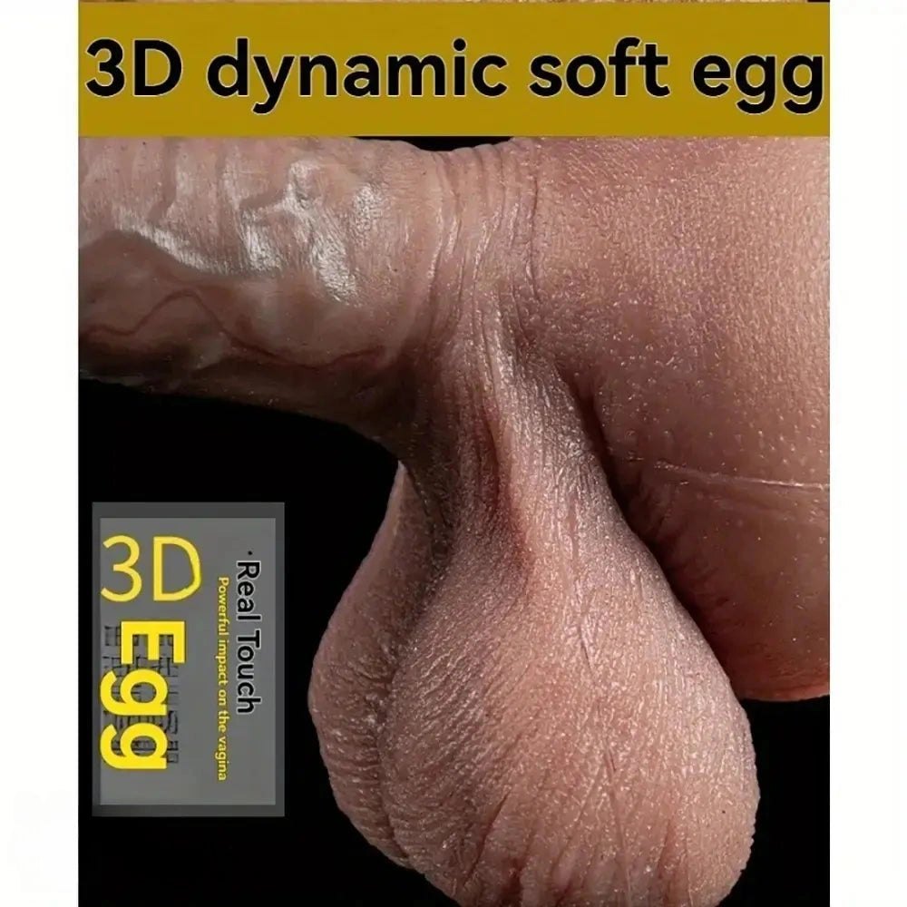 Flesh tone large realistic silicone dildo, photo 9