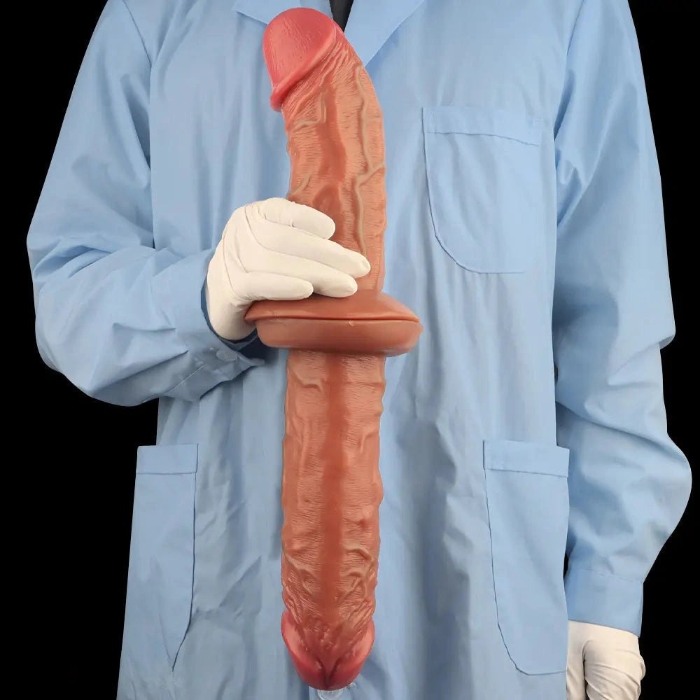 Flesh tone silicone realistic dildo, photo 14
