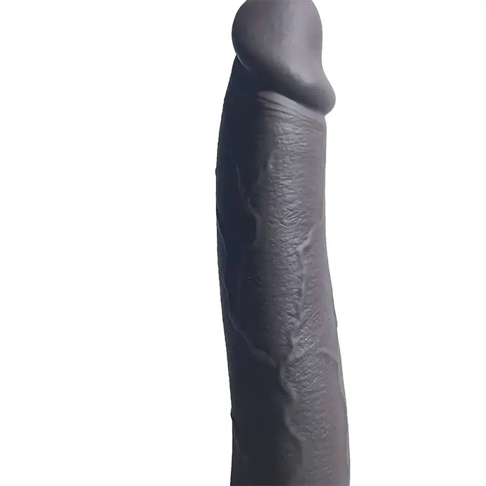 Black silicone large dildo, photo 2