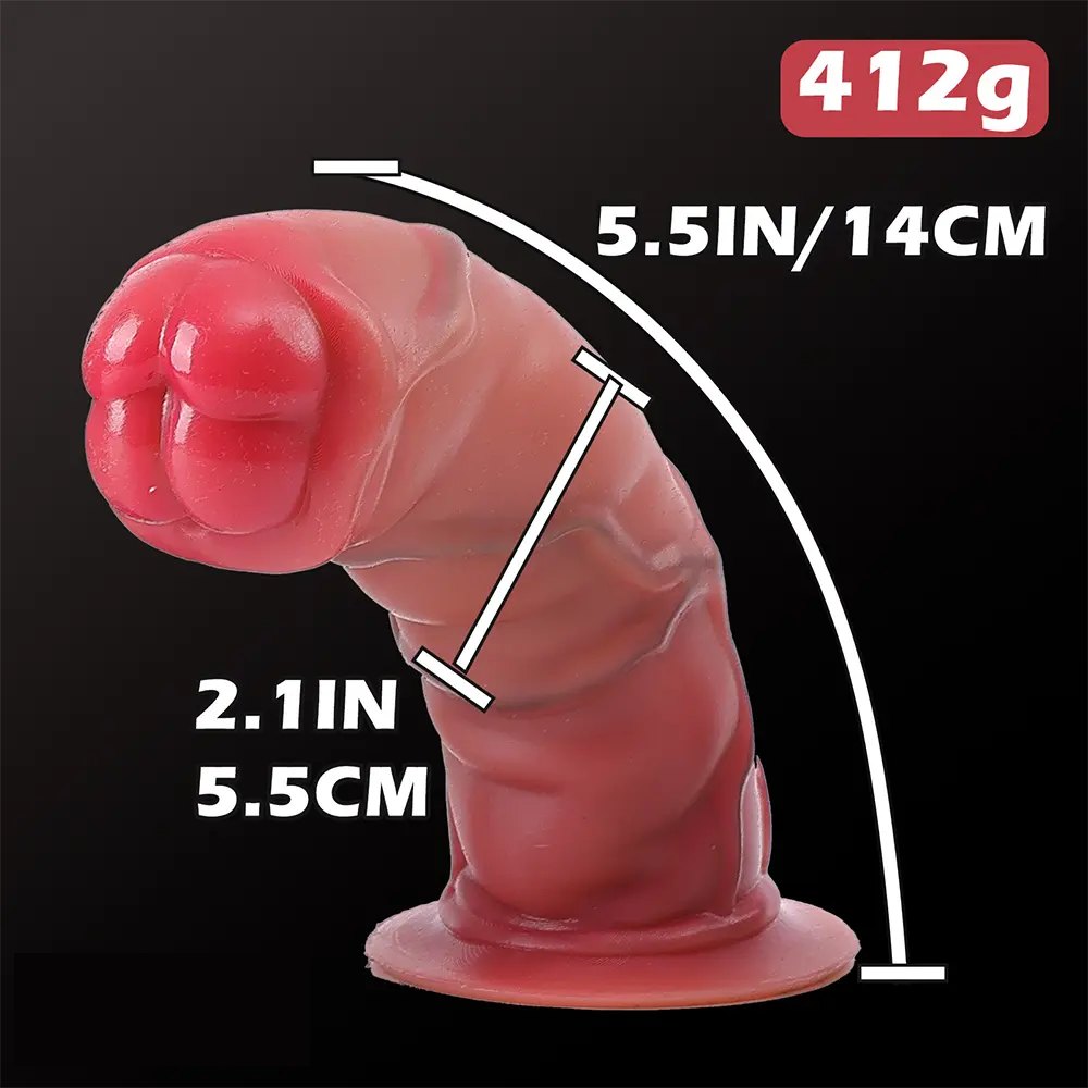 Flesh large thick realistic silicone dildo