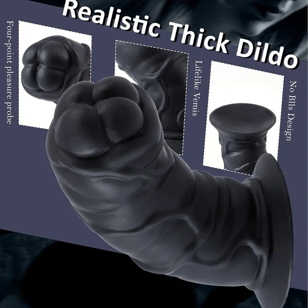 Large thick realistic silicone dildo, photo 14
