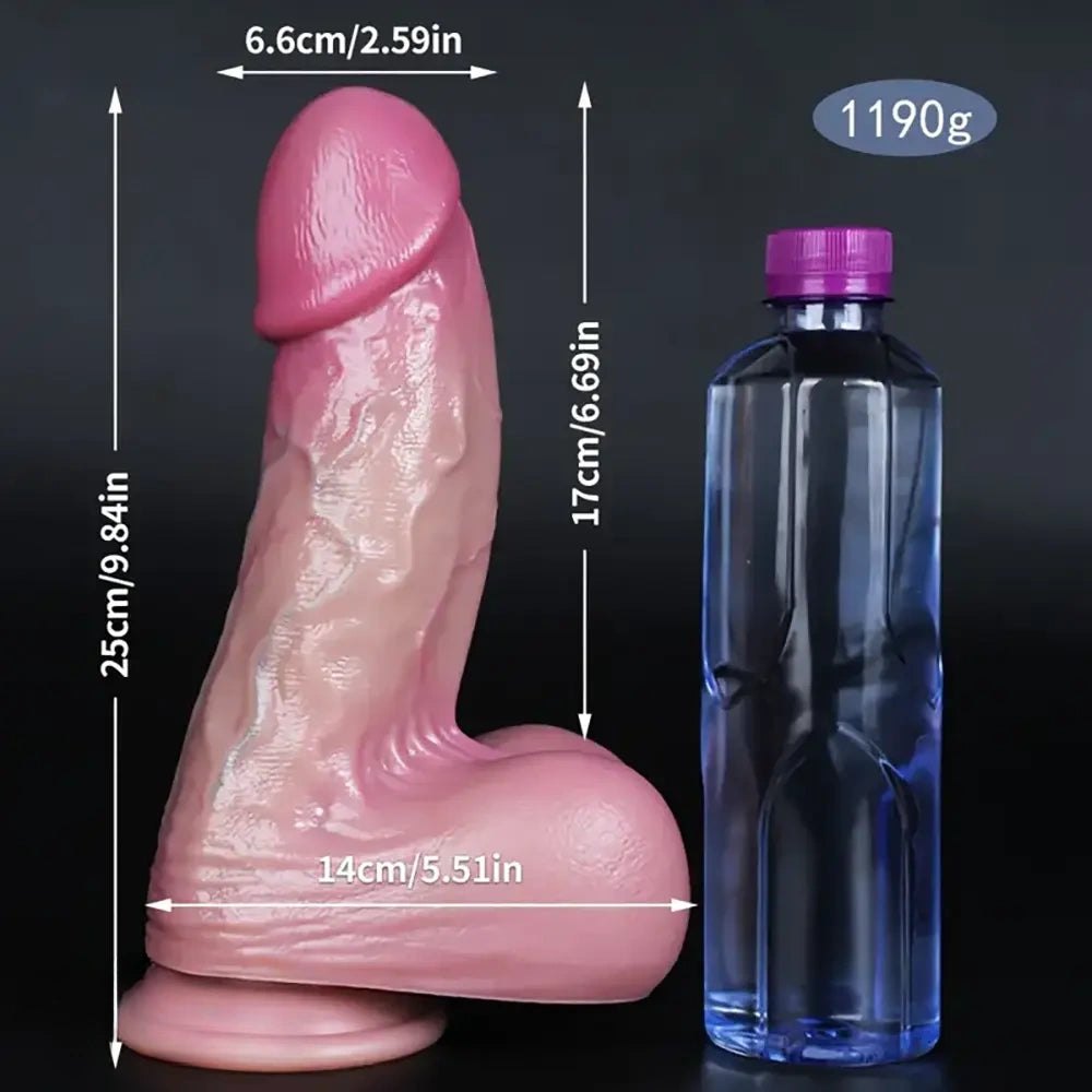 Flesh large thick realistic dildo, photo 6