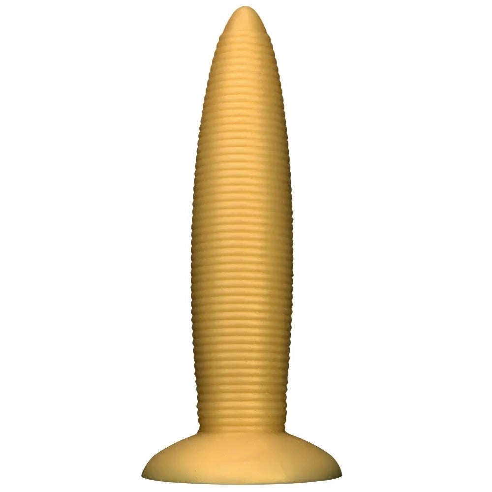 Threaded silicone anal plug with suction cup base, photo 2