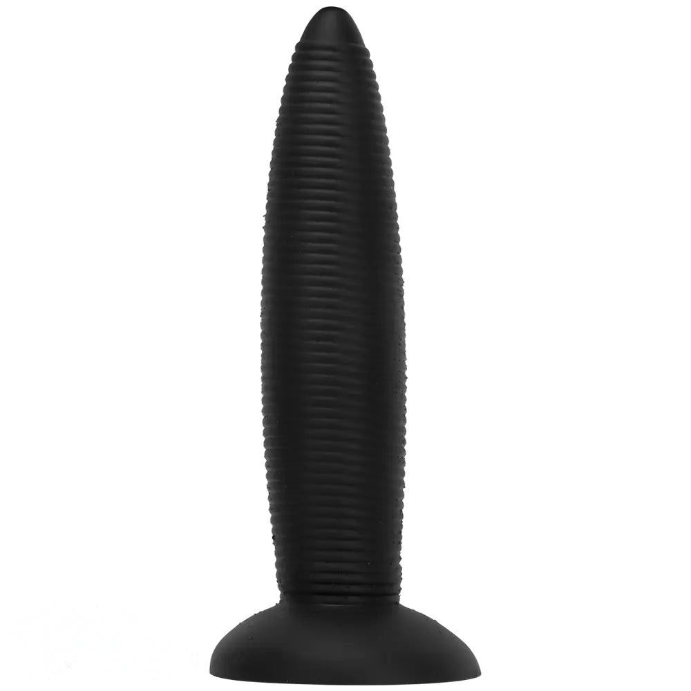 Threaded silicone anal plug with suction cup base, photo 3
