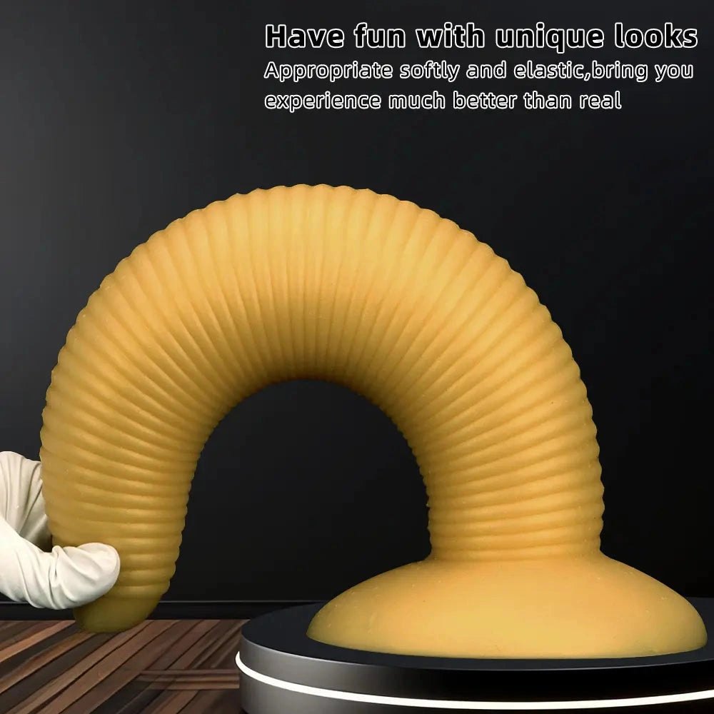 Threaded silicone anal plug with suction cup base, photo 7
