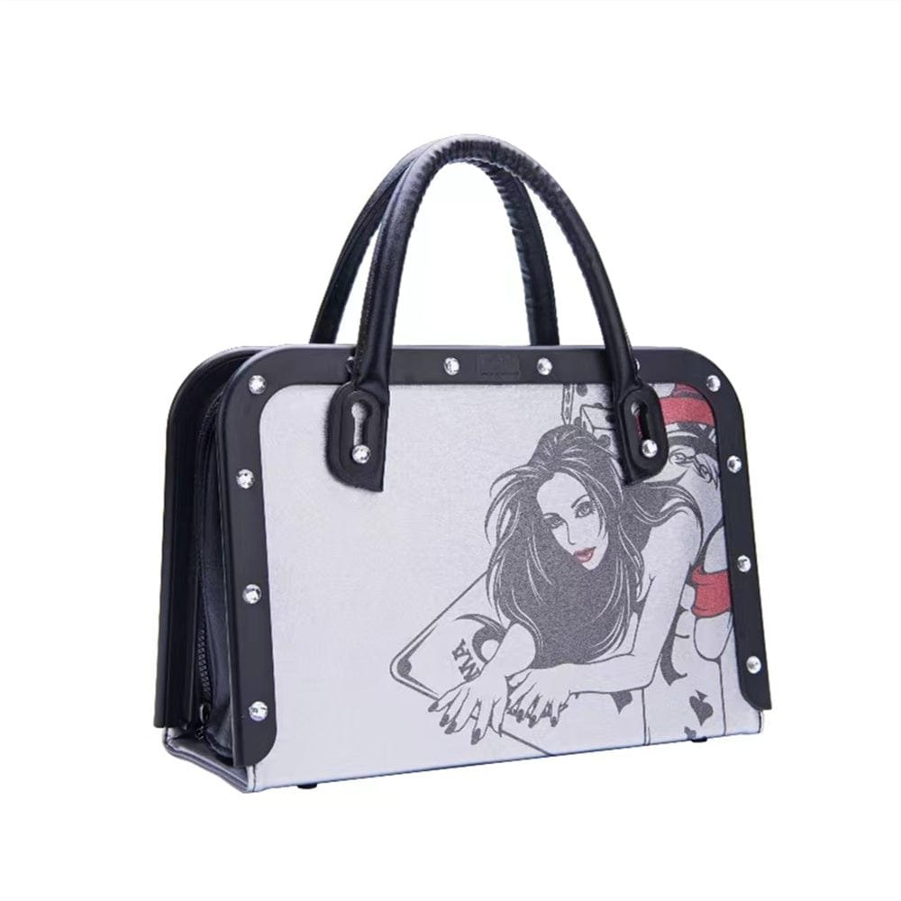 Patterned briefcase-style thrusting sex machine, photo 2