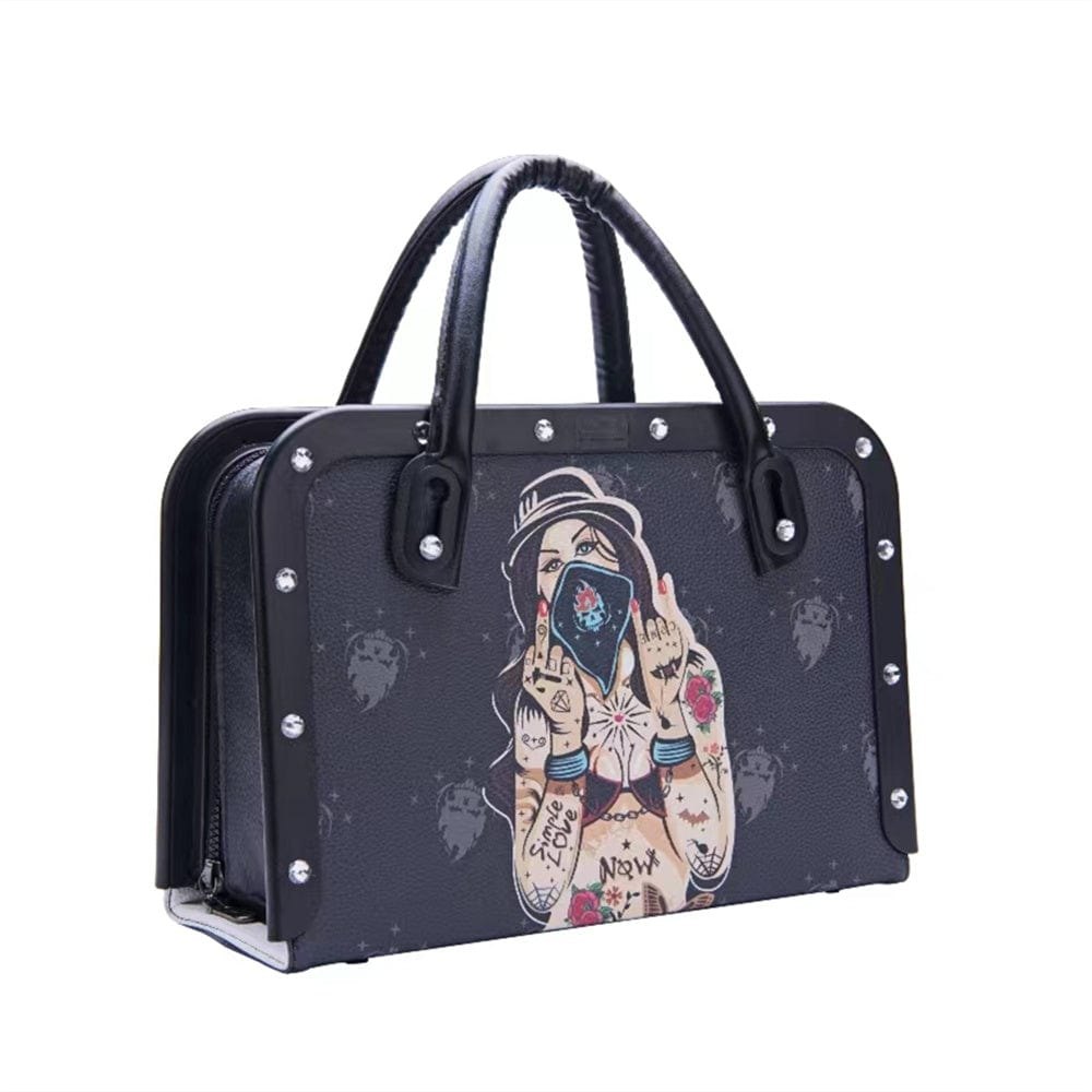 Patterned briefcase-style thrusting sex machine, photo 6