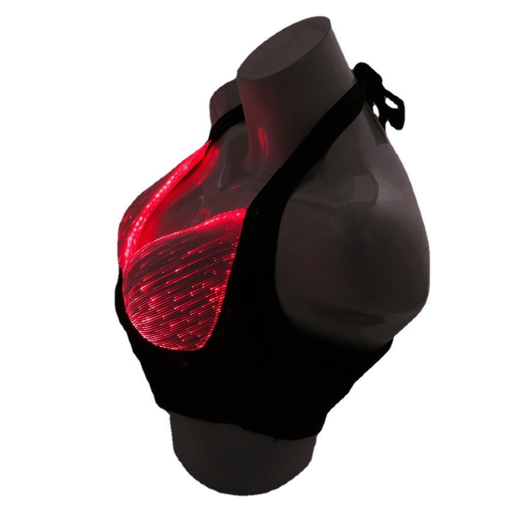 Led luminous glowing bra stage performance, photo 5