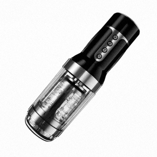 Black automatic rotating thrusting male masturbator, photo 1