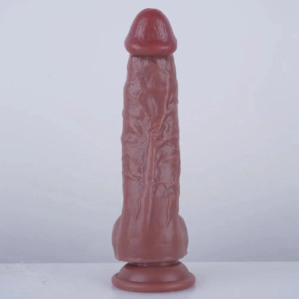 Flesh tone realistic pvc dildo with suction cup base, photo 8